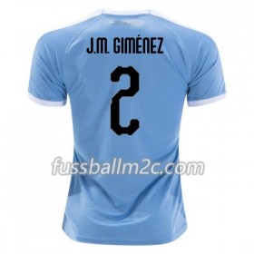 Fußballtrikots Uruguay Jose Gimenez 2 Heim Trikotsatz 2019 Copa América